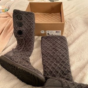 UGG lattice cardy. Size 8. Grey. Great condition. Stored in box